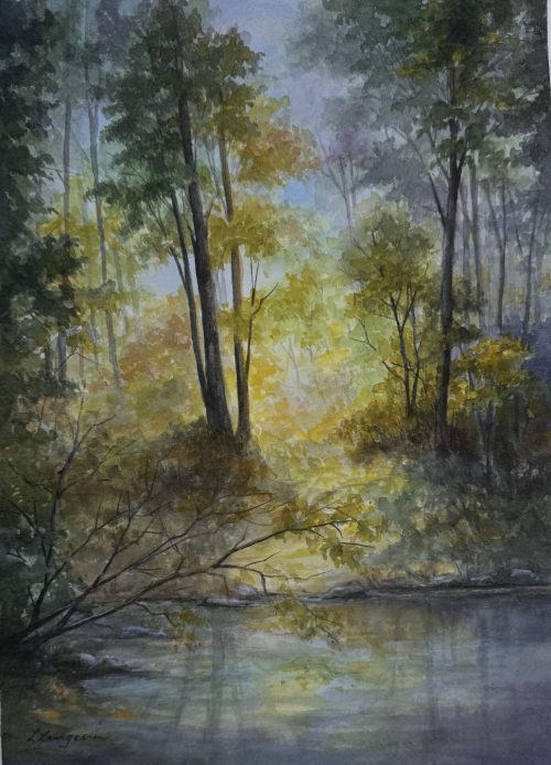 Pond at Sunrise_Langavin